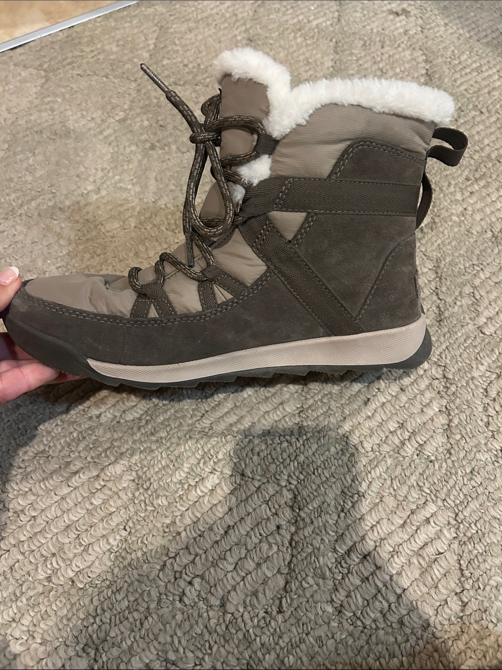 Sorel Women's Winter Lace-Up Boot in Gray - Picture 7 of 13
